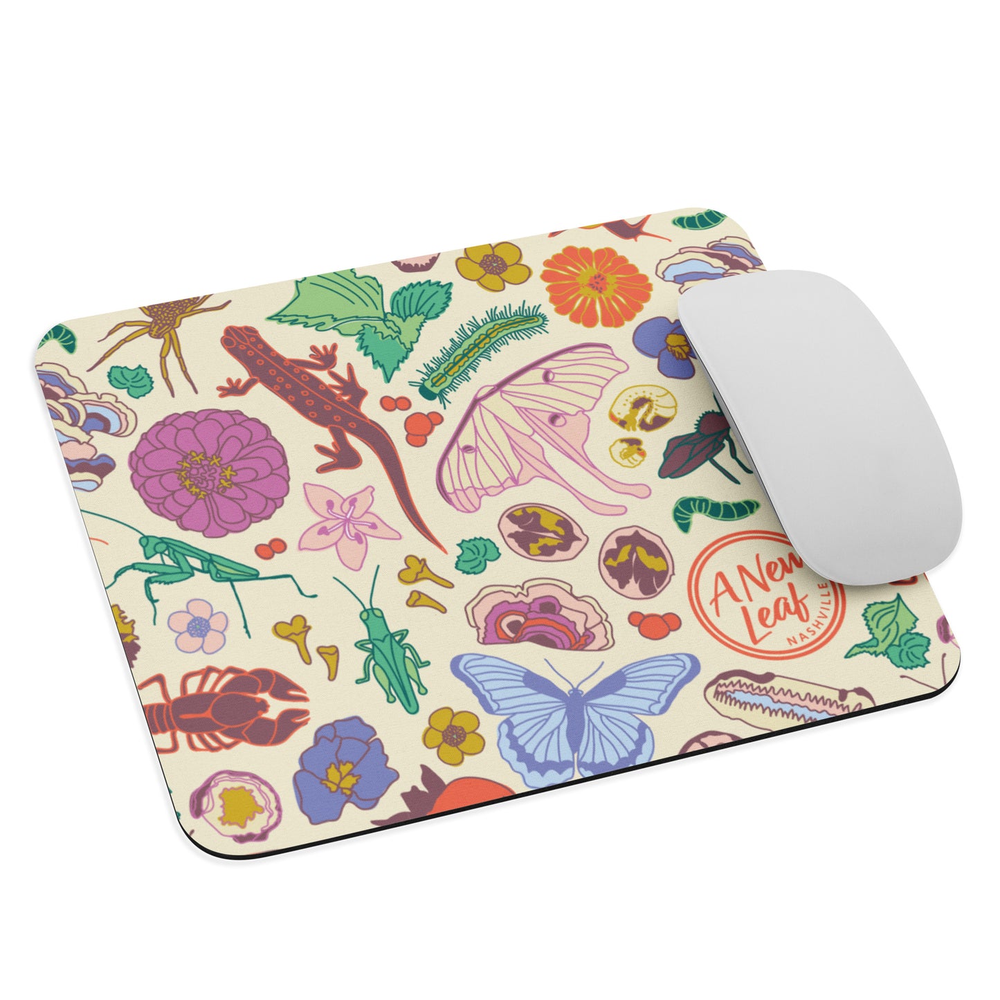 Nature Print Mouse Pad