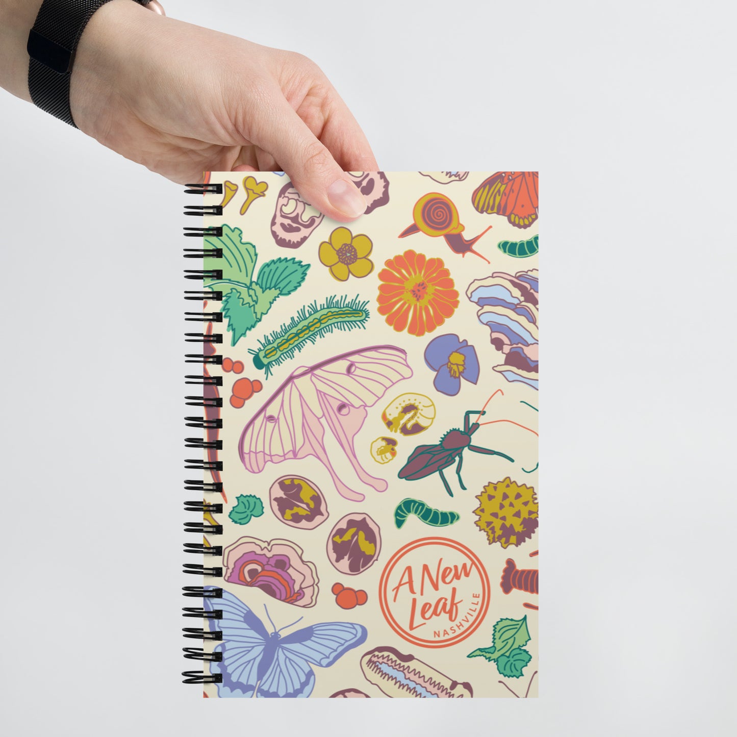 Nature Print Spiral Notebook