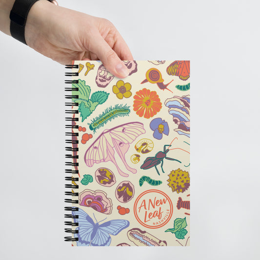 Nature Print Spiral Notebook