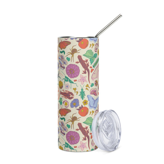 Nature Print Stainless Steel Tumbler Neutral