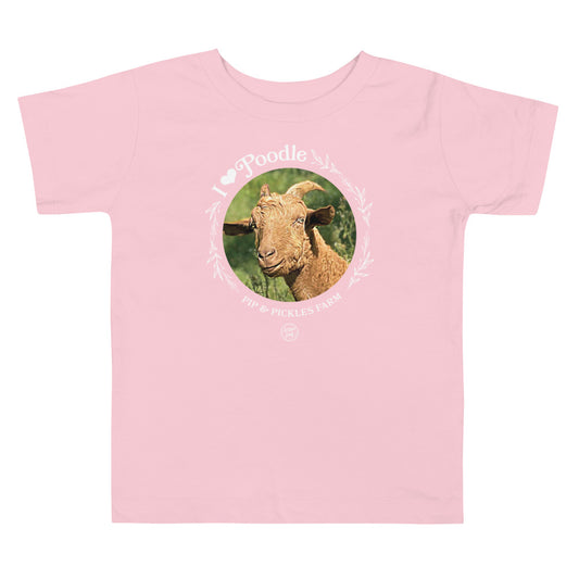 Toddler Poodle Short Sleeve Tee