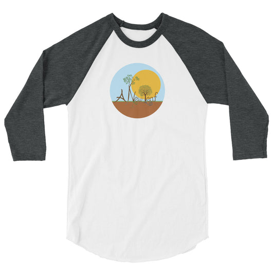 Adult A New Leaf Unisex 3/4 Sleeve Raglan Shirt