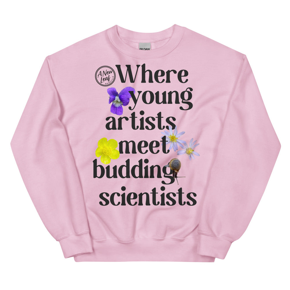 Adult Young Artists Budding Scientists Unisex Sweatshirt