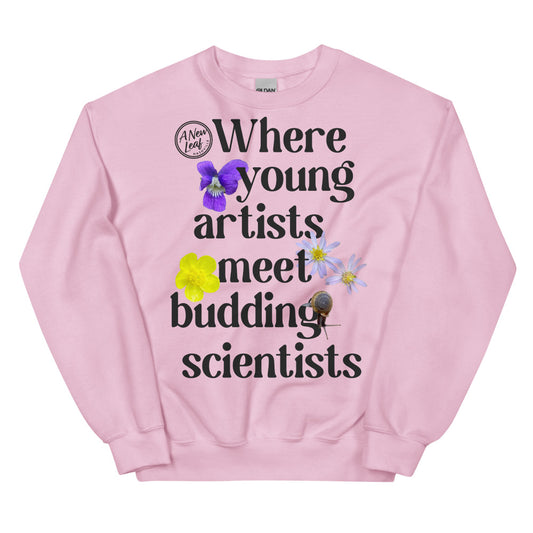 Adult Young Artists Budding Scientists Unisex Sweatshirt