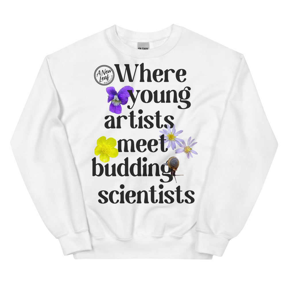 Adult Young Artists Budding Scientists Unisex Sweatshirt