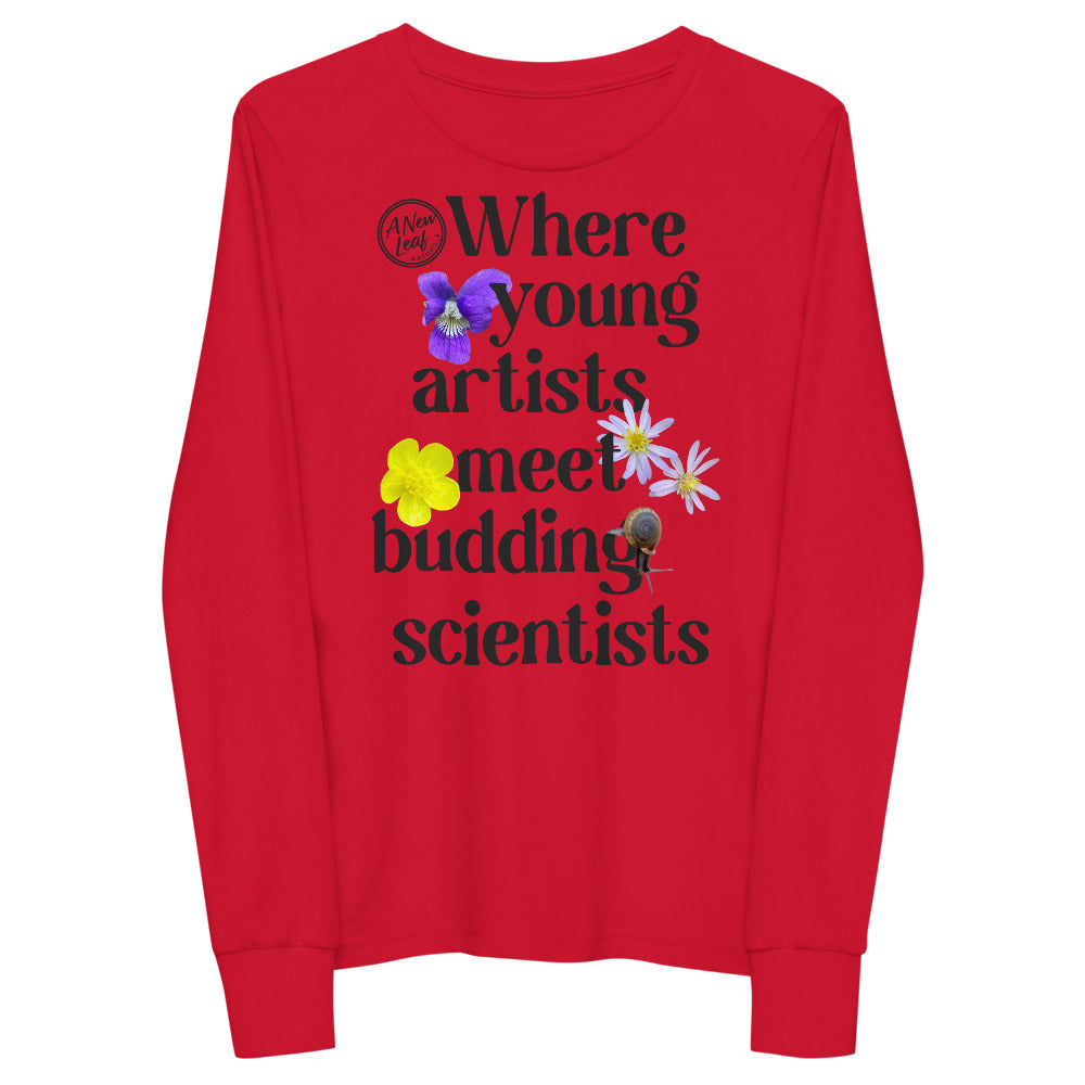 Youth Young Artists Budding Scientists Long Sleeve Tee