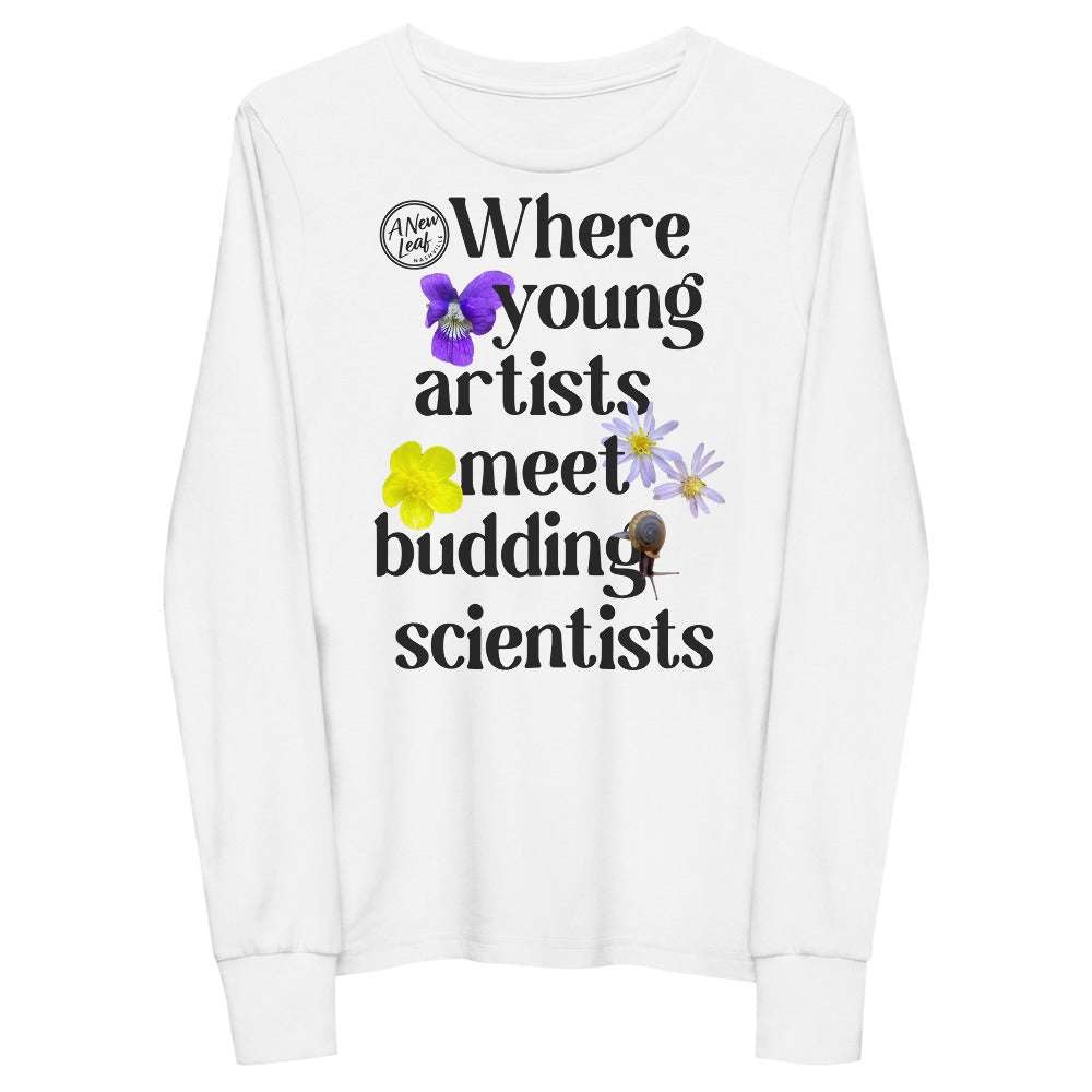 Youth Young Artists Budding Scientists Long Sleeve Tee